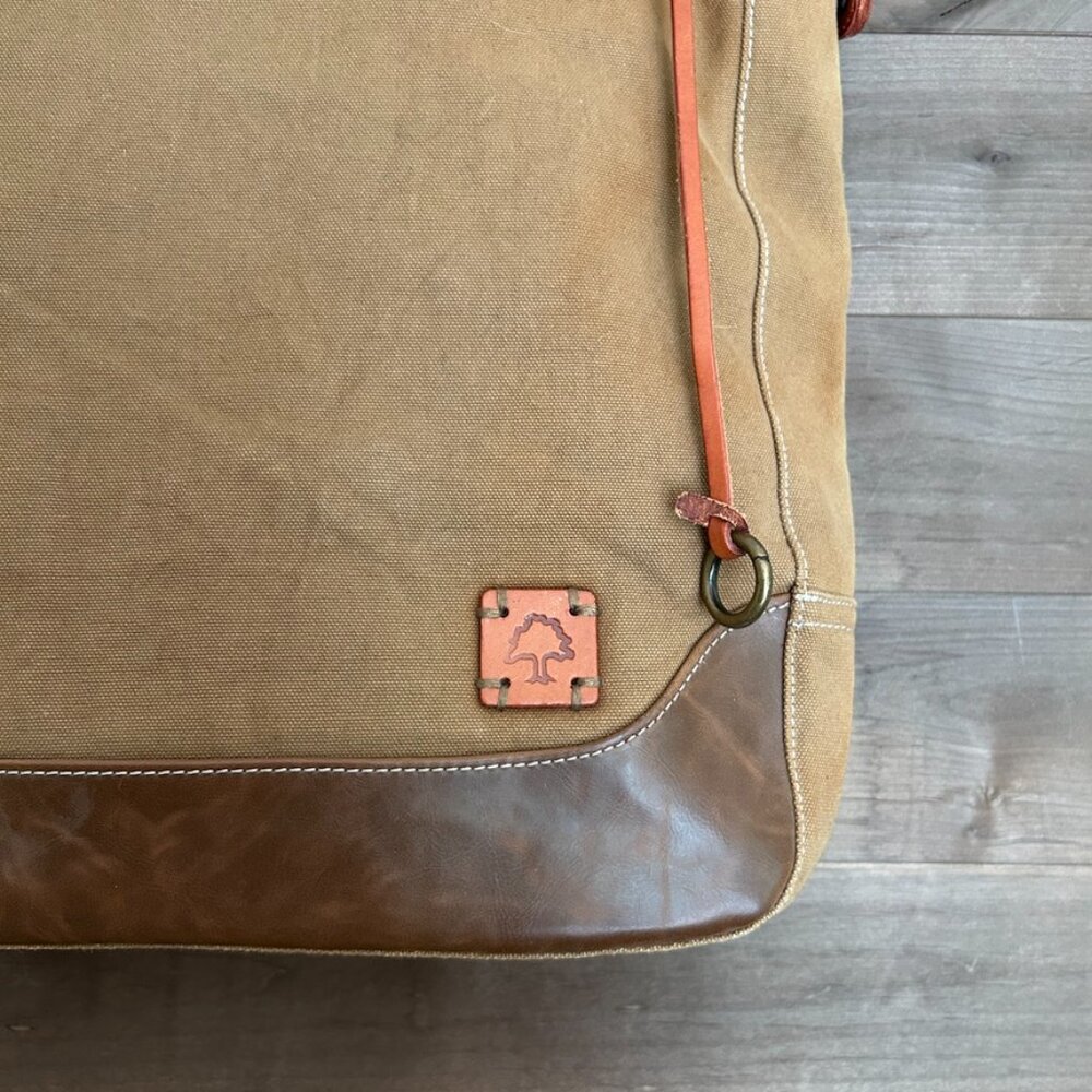 TSD The Same Direction Eco Canvas Leather Tote Laptop Bag - Picture 3 of 7